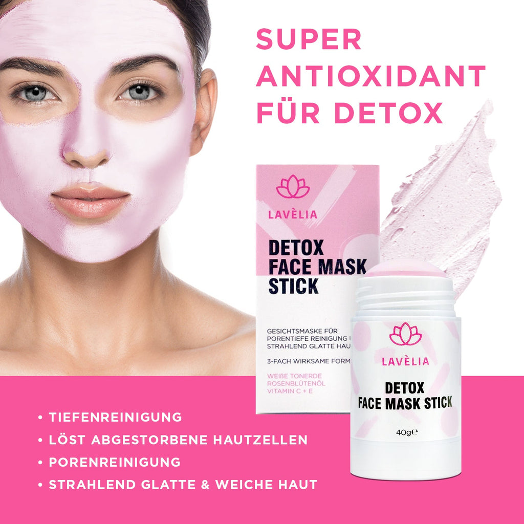 DETOX FACE MASK STICK - Gesichtsmaske für porentiefe Reinigung - LAVÈLIA BEAUTY - Gesichtsmaske